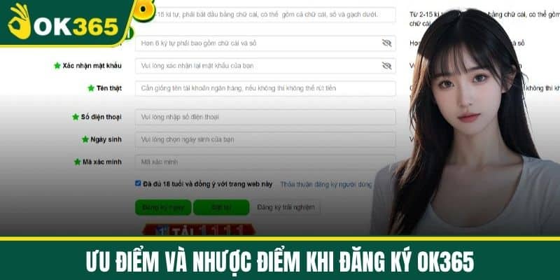 Ưu điểm và nhược điểm khi đăng ký OK365
